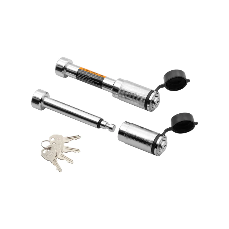 Draw-Tite Trailer Hitch Lock Combo Set, Fits 2 in. Square Receiver, 5/8 in. to 3/4 in. Pin Diameter, Keyed Alike Model 63069