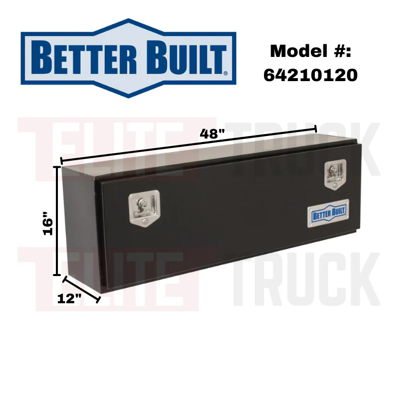 Better Built 48" Gloss Black Steel Crown Series Top Mount Tool Box Model 64210120 - Image 2