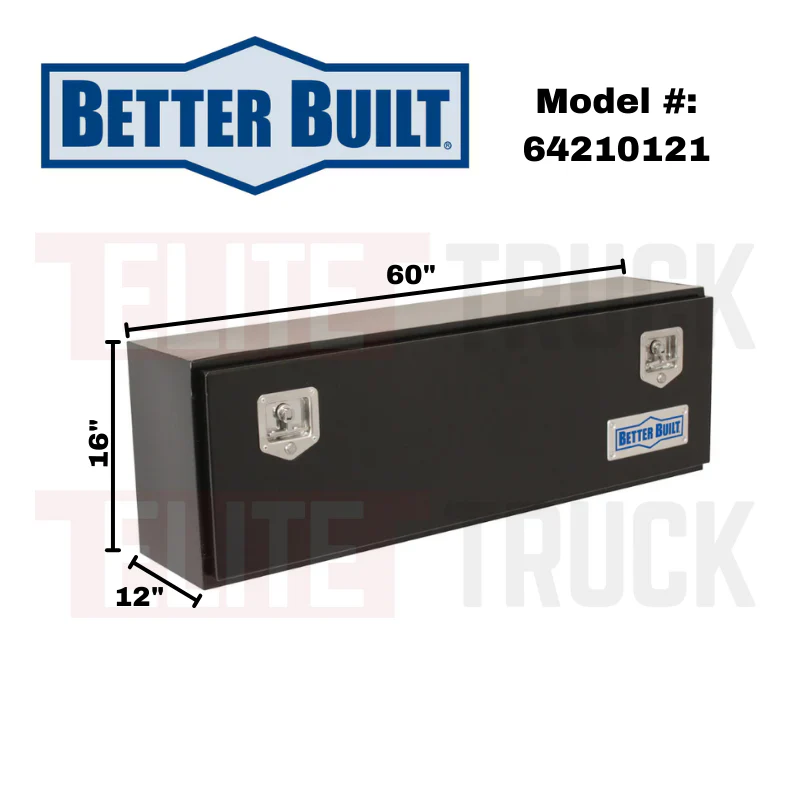 Better Built 60" Gloss Black Steel Crown Series Top Mount Tool Box Model 64210121 - Image 2