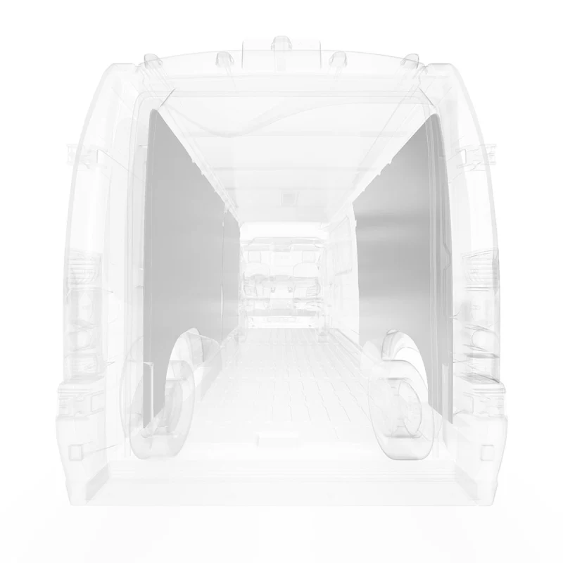 LEGEND DuraTherm Wall Liner ONLY - RAM ProMaster 159" Extended Wheelbase Cargo Van High Roof - Textured Grey - Single Side Door Model 654-114-2613 - Image 2