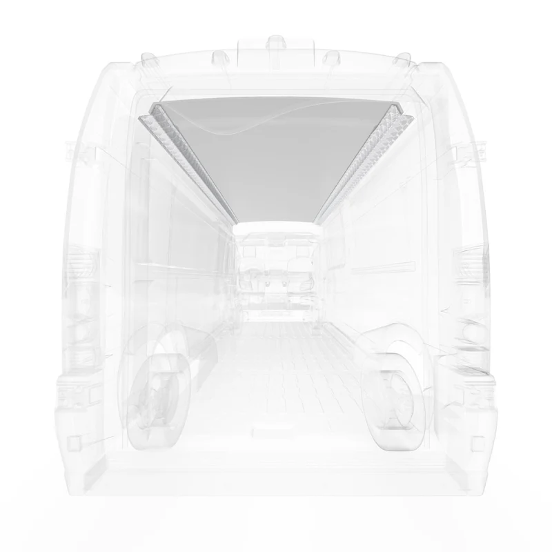 LEGEND DuraTherm Ceiling Liner Kit ONLY - RAM ProMaster 159" Extended Wheelbase Cargo Van Super High Roof - White - Single Side Door Model 655-114-2614.J - Image 5