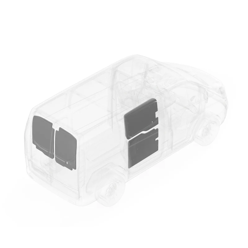 LEGEND DuraTherm Door Liner ONLY - Ford Transit (all Wheelbase lengths) Cargo Van Mid Roof - White Model 703-114-2614.MR