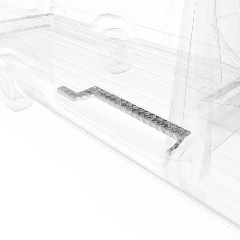 LEGEND Aluminum Floor Sill Set Ford Transit (all WB lengths) Cargo Van - Single Side Door Model 709-151-1010 - Image 2