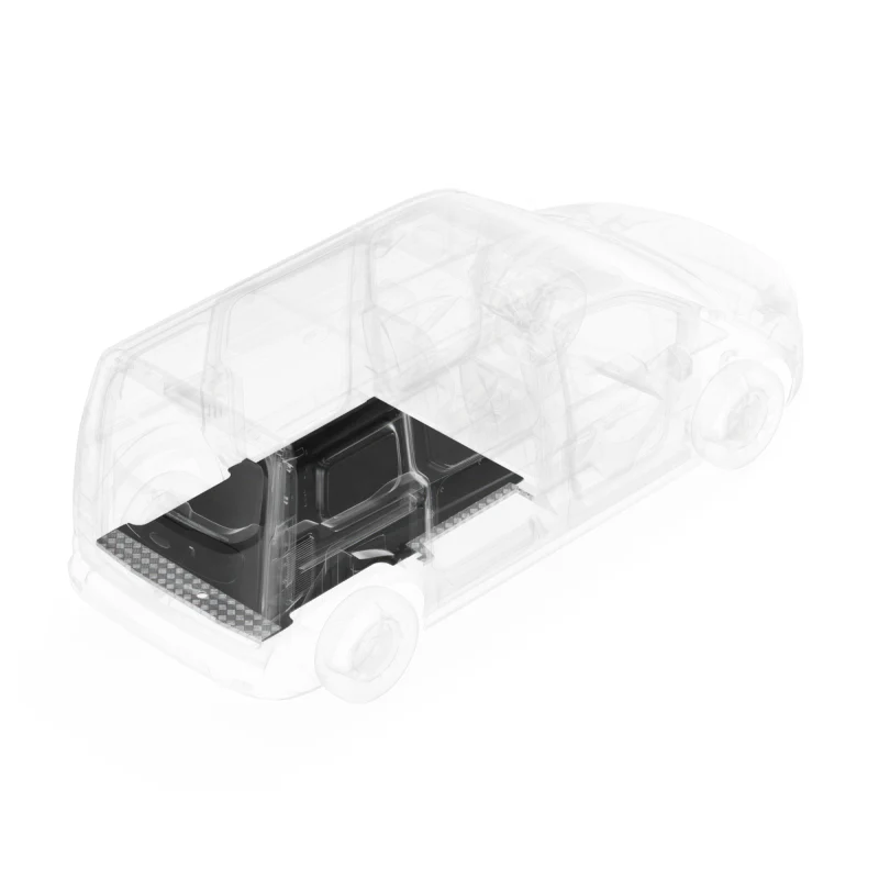 LEGEND EVOLVE Flooring With Sills Ford Transit Connect Short Wheelbase Cargo Van 1 Pc - Single Side Door Model 711-123-6441