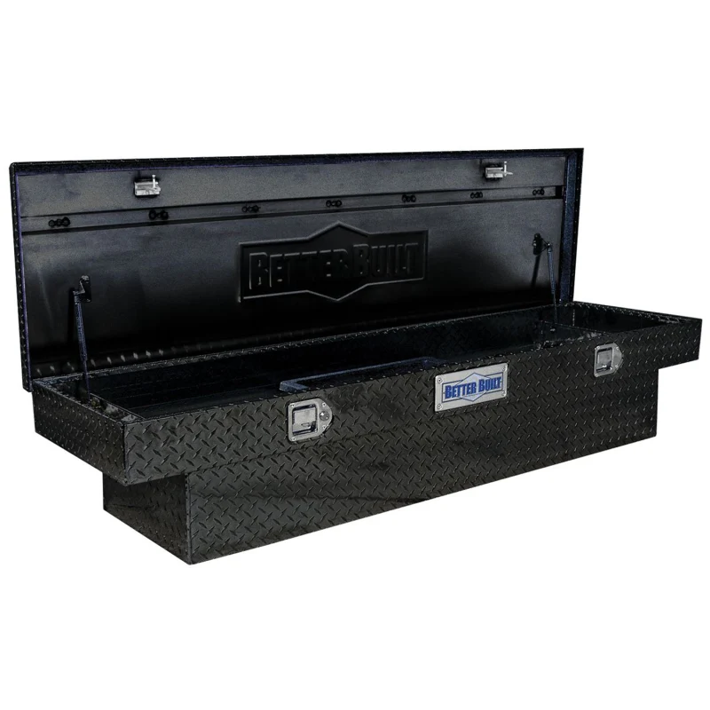 Better Built 69" Gloss Black Aluminum Crown Saddle Truck Tool Boxes Model 73210938 - Image 3