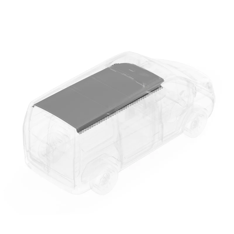 LEGEND DuraTherm Ceiling Liner Kit ONLY - Works with '.2' Ford Transit 130" Wheelbase Cargo Van Mid Roof - Textured Grey - Dual Side Doors Model 735-114-2613.MR