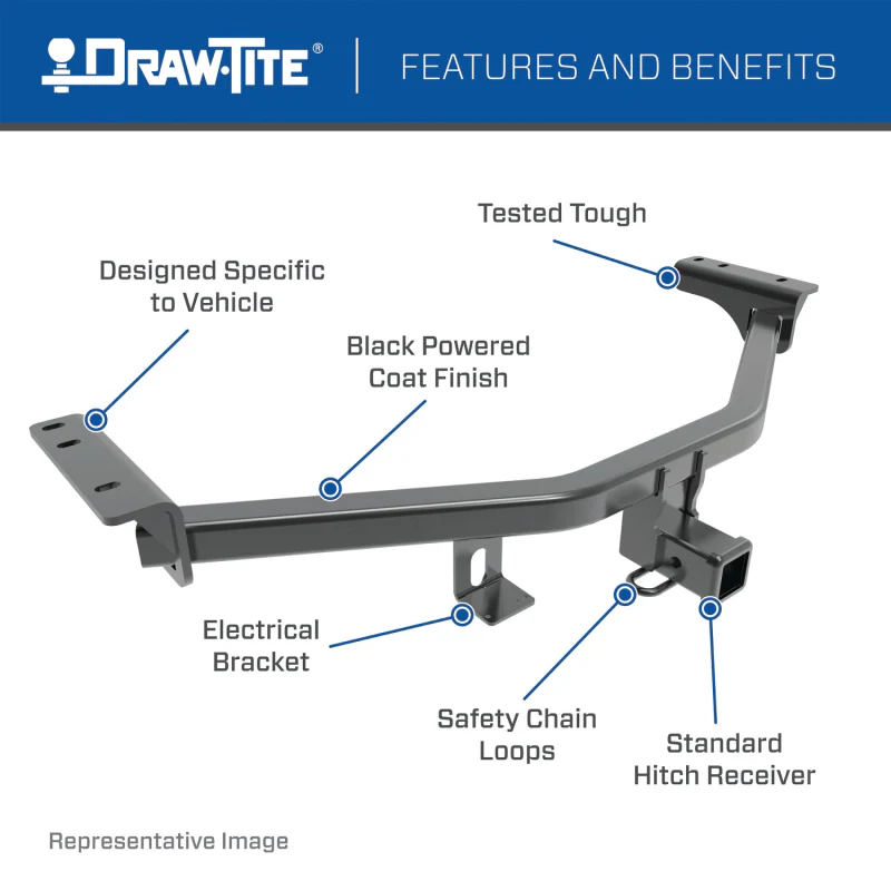 Draw-Tite Class 3 Trailer Hitch - 5000 lbs Model 75461 - Image 3