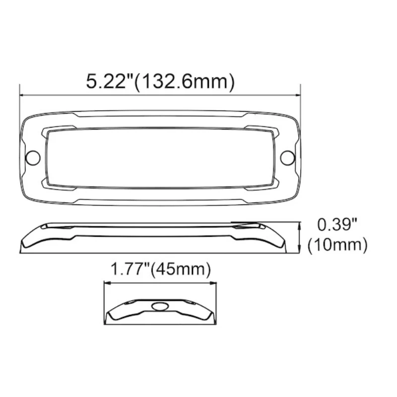 Buyers Products 5 Inch Ultra Thin Wide Angle Rectangular LED Amber Strobe Light Series Model 8890300 - Image 12