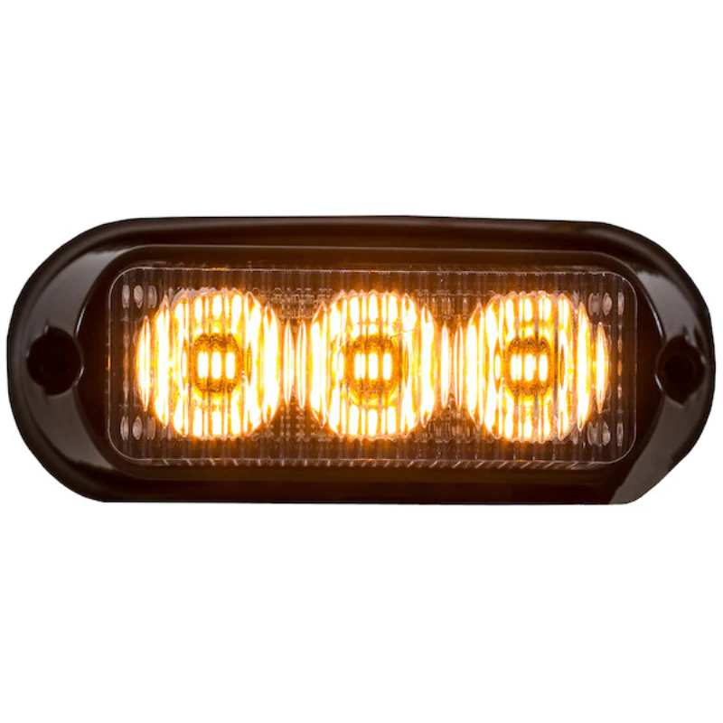 Buyers Products 4 Inch Low Profile Rectangular LED Amber Strobe Light Model 8891120