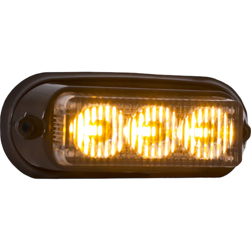Buyers Products 4 Inch Low Profile Rectangular LED Amber Strobe Light Model 8891120 - Image 3