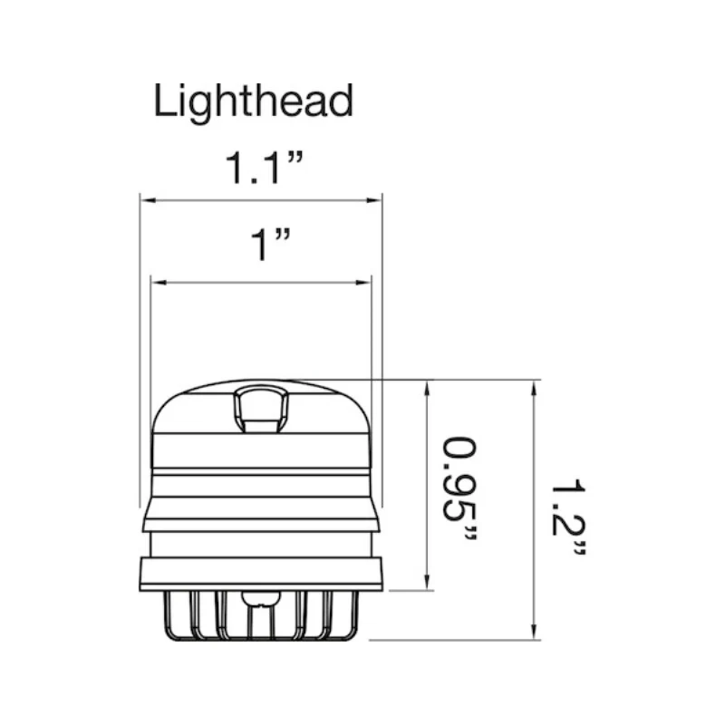 Buyers Products 1 Inch Push-On Hideaway Round LED Clear Strobe Kit with In-Line Flashers Model 8891325 - Image 9