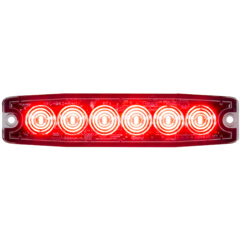 Buyers Products 5 Inch Ultra Thin Rectangular LED Red Strobe Light Series Model 8892203