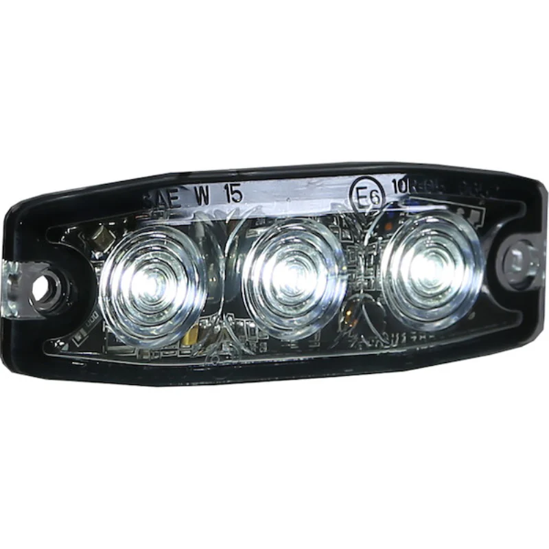 Buyers Products 3.5 Inch Ultra Thin Rectangular LED Clear Strobe Light Series Model 8892231 - Image 2