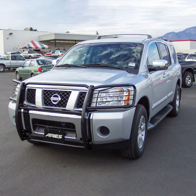 ARIES Black Steel Grille Guard, Select Nissan Armada, Titan Model 9046 - Image 10