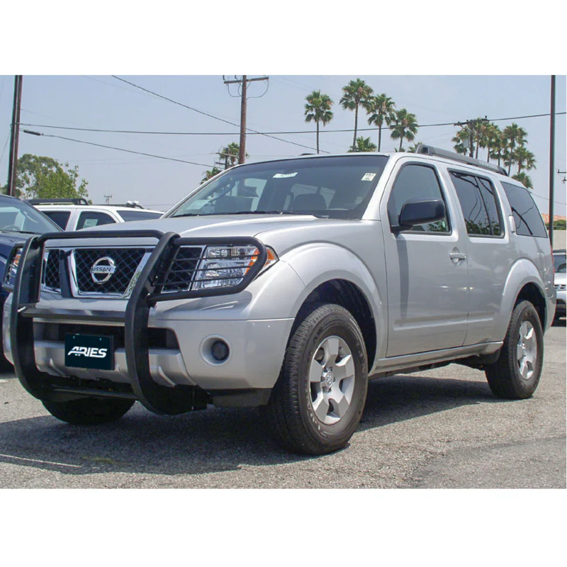 ARIES Black Steel Grille Guard, Select Nissan Frontier, Pathfinder Model 9047 - Image 10