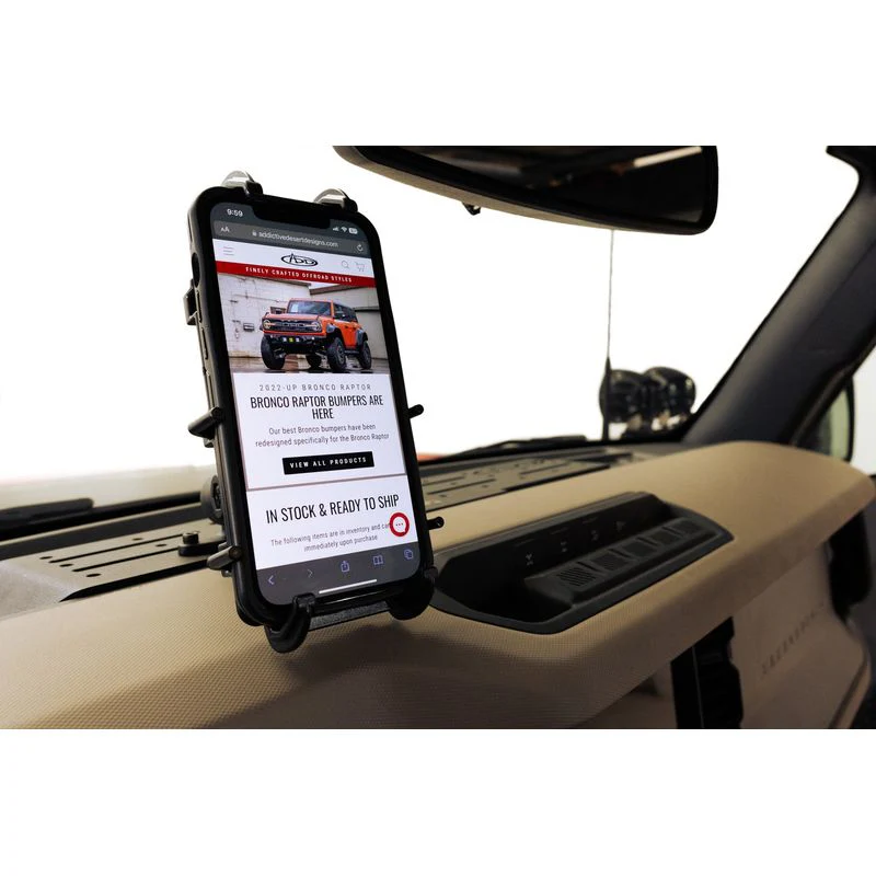Addictive Desert Designs 21-23 Ford Bronco & Bronco Raptor Digital Device Dash Mount Model AC2302601NA - Image 5