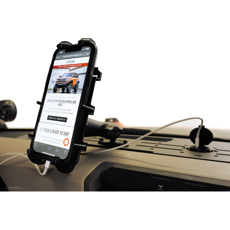 Addictive Desert Designs 21-23 Ford Bronco & Bronco Raptor Digital Device Dash Mount Model AC2302601NA - Image 7