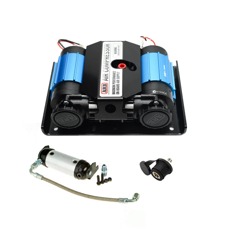 ARB Twin 12V Onboard Compressor Kit Model CKMTA12BK1
