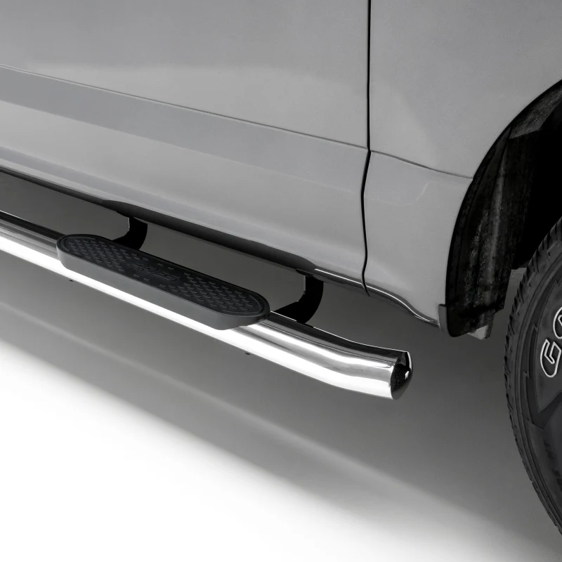 ARIES 4" Polished Stainless Oval Side Bars, For Toyota Tundra CrewMax Model S222023-2 - Image 2
