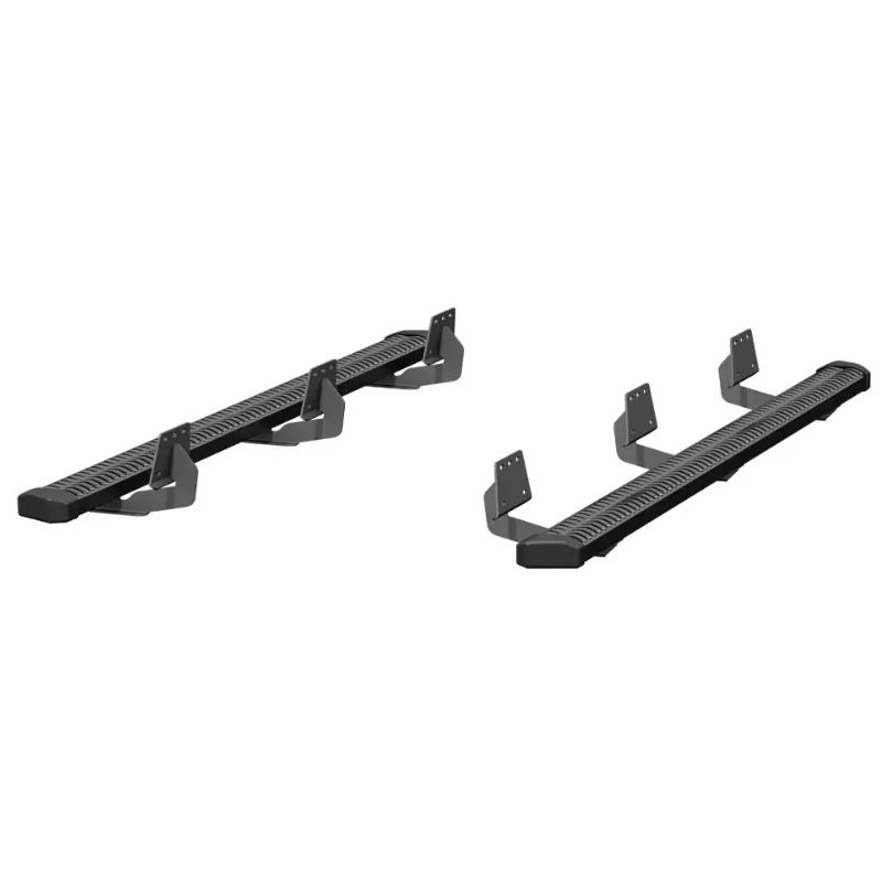 ARIES SlimGrip 5" x 78" Black Aluminum Running Boards, Fits Select RAM 1500 Model 2559004