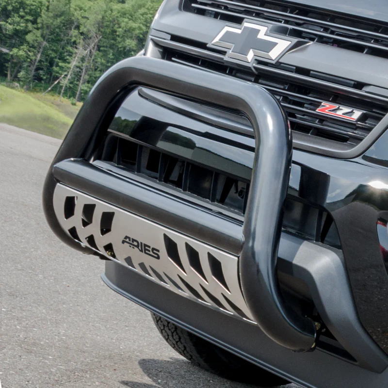 ARIES 3" Black Steel Bull Bar, Select Nissan Frontier, Pathfinder, Xterra Model B35-9002 - Image 2