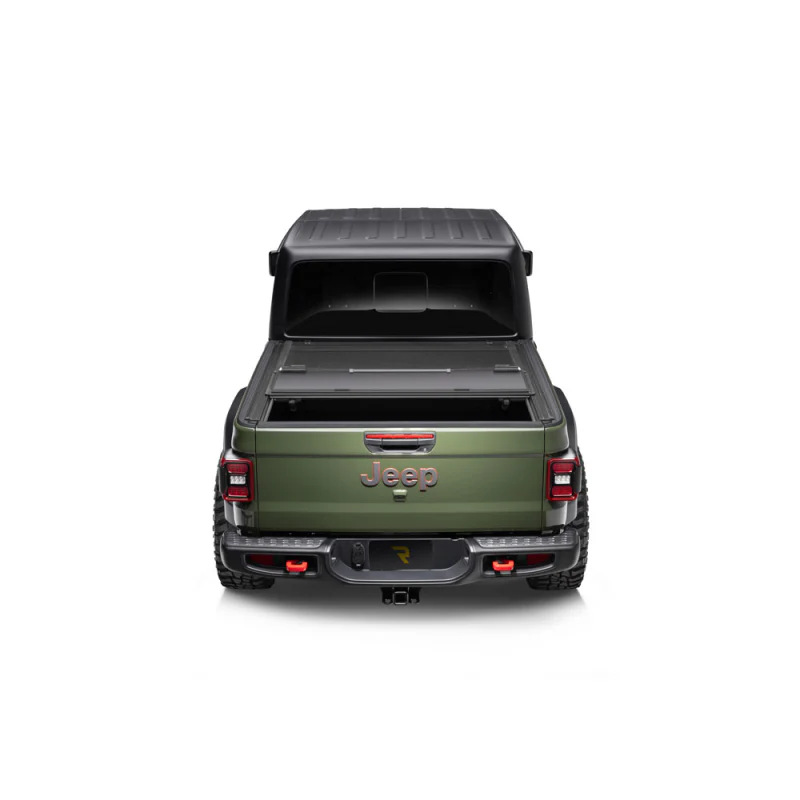 Bak Industries BAKFlip MX4 TS Hard Folding Truck Bed Cover - 2007-2021 Toyota Tundra 5' 6" Bed with Deck Rail System without Trail Special Edition Storage Boxes Model 449409TTS - Image 5