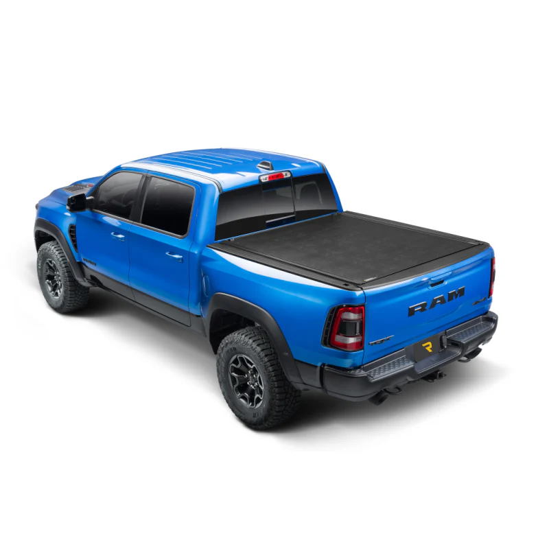 Bak Industries Revolver X2 Hard Rolling Truck Bed Cover - Rail Mounts Near Top of Bed Rail - Rails Can Be Lowered Using Drop Down Brackets - 2024 Toyota Tacoma 5' Bed Model 39446