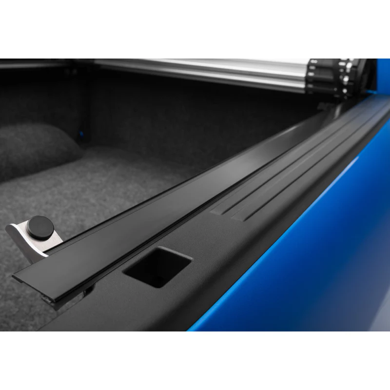 Bak Industries Revolver X2 Hard Rolling Truck Bed Cover - Rail Mounts Near Top of Bed Rail - Rails Can Be Lowered Using Drop Down Brackets - 2024 Toyota Tacoma 6' 2" Bed Model 39447 - Image 11