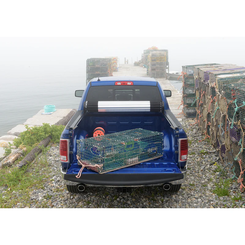 Bak Industries Revolver X2 Hard Rolling Truck Bed Cover - Rail Mounts Near Top of Bed Rail - Rails Can Be Lowered Using Drop Down Brackets - 2024 Toyota Tacoma 6' 2" Bed Model 39447 - Image 14