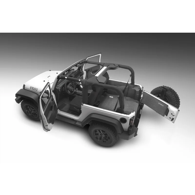 Bedrug Jeep Bedrug 2Dr Rear 5Pc Cargo Kit (Includes Tailgate & Tub Liner) Model BRJK11R2 - Image 4