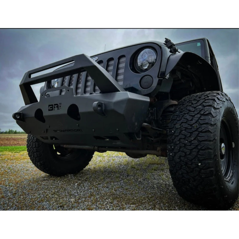 Body Armor 4x4 2007-2024 Jeep Wrangler Jk/Jl & Gladiator Jt Orion Stubby Front Bumper Model JP-19535 - Image 5