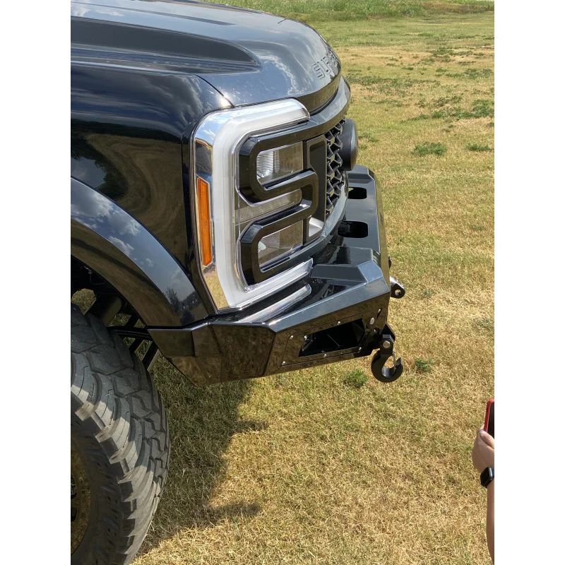 Bodyguard A2 Front Base - ACC Compatible Sensor Cutouts Texture Black Powder Coat *Fits 450/550 Factory Fenders* Model CAF23DYTNN - Image 4