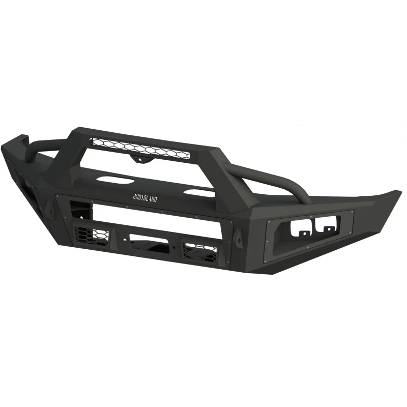 Bodyguard A2 Front Sport - ACC Compatible W/O Mesh Grille With Camera Harness + Pod Texture Black Powder Coat **Fits 450/550 Fender Trim** Model CCF17DNTNB