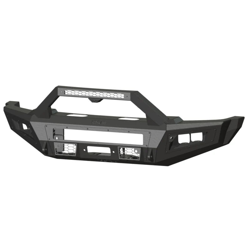 Bodyguard A2 Front Sport - Sensor Cutouts ACC Compatible W/O Mesh Grille With Camera Harness + Pod Texture Black Powder Coat **Fits 450/550 Fender Trim** Model CCF23DYTNB