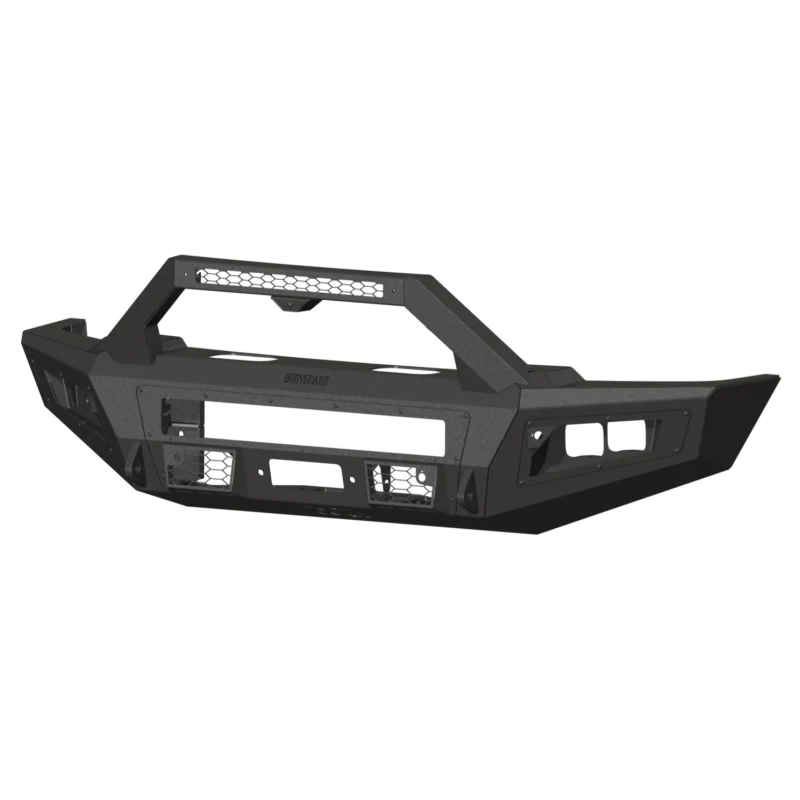 Bodyguard A2 Front Sport - Sensor Cutouts W/O Mesh Grille With Camera Harness + Pod Texture Black Powder Coat Model CCF23BYTNB