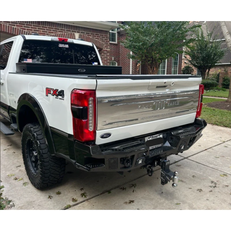 Bodyguard A2 Rear - Sensor Cutouts Light Cutouts Texture Black Powder Coat Model DFF23BYLT - Image 3