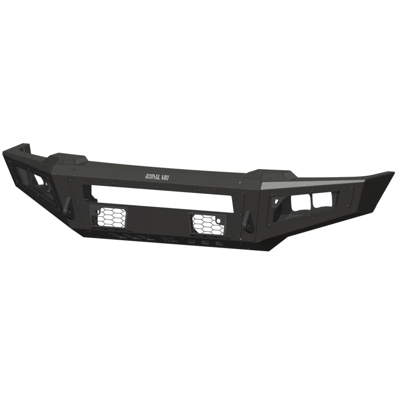 Bodyguard A2L Front Base - ACC Compatible W/O Sensor Cutouts Single Light Bar Cutout Bare Metal Model GAF23BNBNN