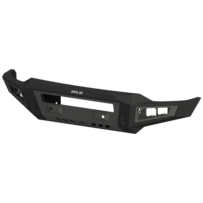 Bodyguard A2L Front Base - Sensor Cutouts Single Light Bar Cutout Bare Metal Model GAG20BYBNN