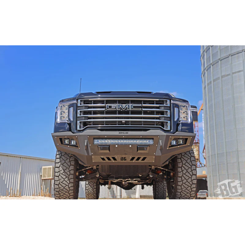 Bodyguard A2L Front Base - W/O Sensor Cutouts Single Light Bar Cutout Bare Metal Model GAG20BNBNN - Image 3