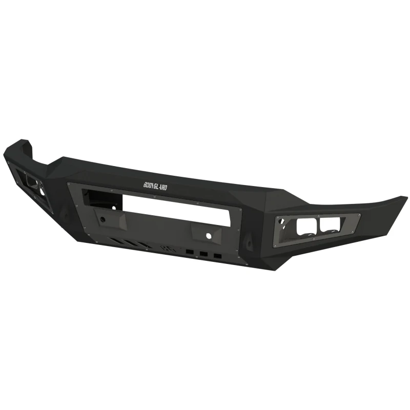 Bodyguard A2L Front Base - W/O Sensor Cutouts Single Light Bar Cutout Bare Metal Model GAR10BNBNN