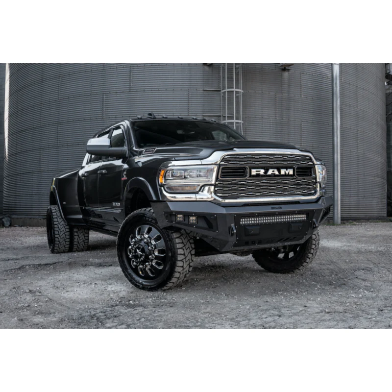 Bodyguard A2L Front Base - W/O Sensor Cutouts Single Light Bar Cutout Texture Black Powder Coat *** Fits 4500/5500 Trim *** Model GAR19DNTNN - Image 2