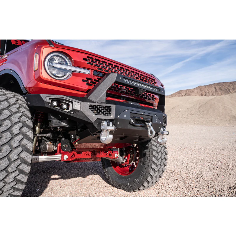 Bodyguard Freedom Front Baja Winch Mount Sensor Cutouts No Camera Harness Or Pod Bare Metal Model LBF21MYBNN - Image 2