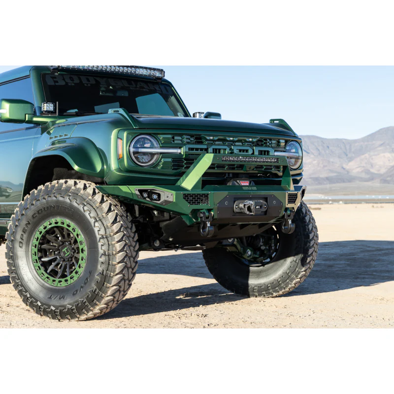 Bodyguard Freedom Front Baja Winch Mount Sensor Cutouts No Camera Harness Or Pod Bare Metal Model LBF21MYBNN - Image 3