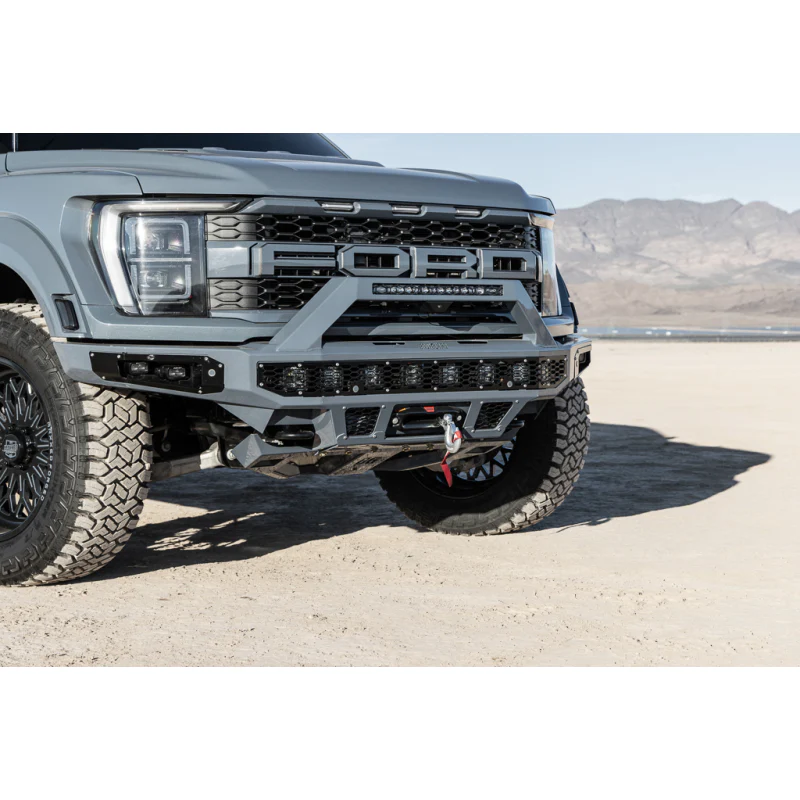 Bodyguard Freedom Front Baja Winch Mount Sensor Cutouts W/O Mesh Grille With Camera Harness & Pod Texture Black Powder Coat Model LBF21IYTNB - Image 2