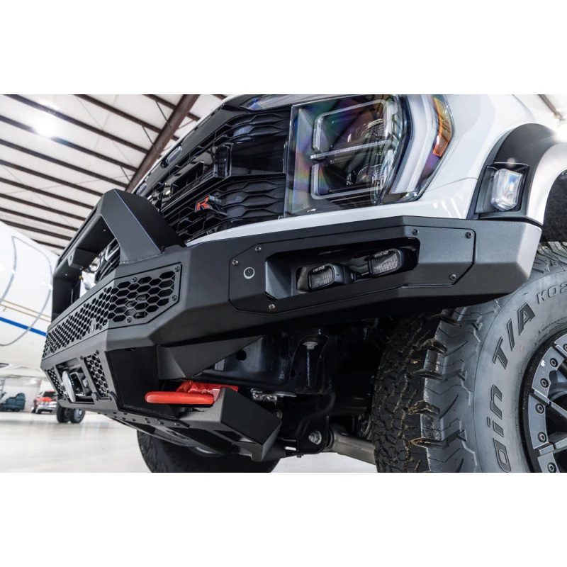 Bodyguard Freedom Front Baja Winch Mount Sensor Cutouts W/O Mesh Grille With Camera Harness & Pod Texture Black Powder Coat Model LBF21IYTNB - Image 6