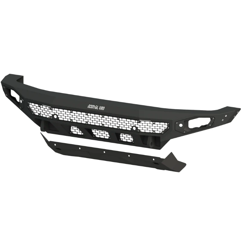 Bodyguard Freedom Front Base Raptor Only Non Winch Sensor Cutouts Bare Metal Model NAF21MYBNN-R
