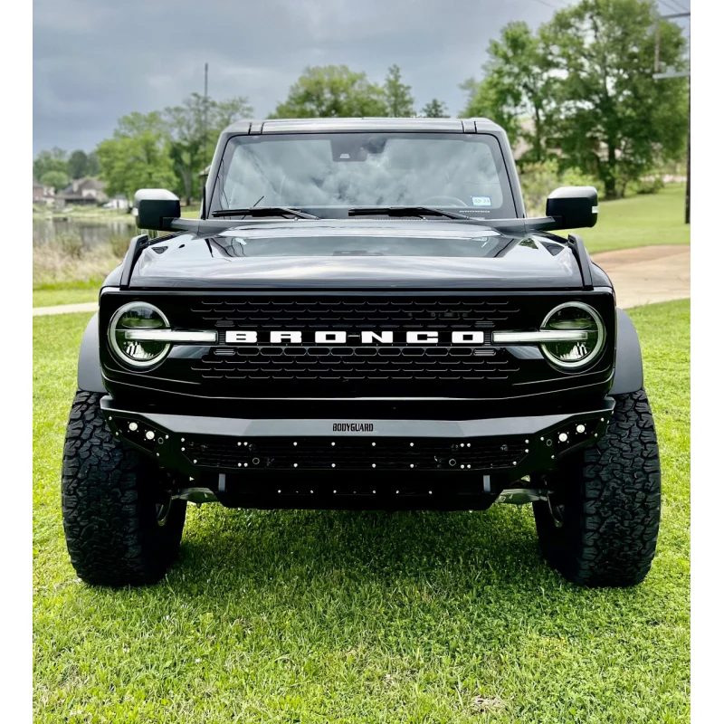 Bodyguard Freedom Front Base Raptor Only Non Winch Sensor Cutouts Bare Metal Model NAF21MYBNN-R - Image 2