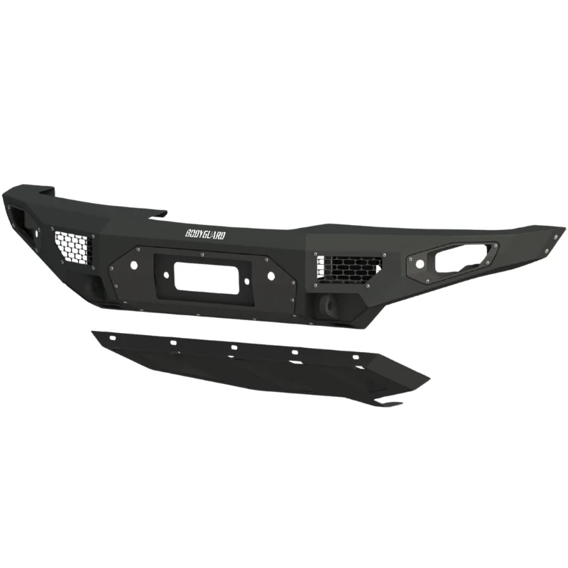 Bodyguard Freedom Front Base Raptor Only Winch Mount Sensor Cutouts Bare Metal Model LAF21MYBNN-R