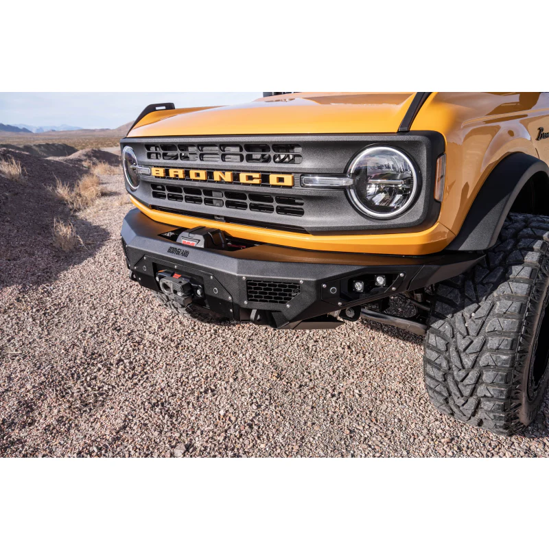 Bodyguard Freedom Front Base Raptor Only Winch Mount Sensor Cutouts Bare Metal Model LAF21MYBNN-R - Image 2