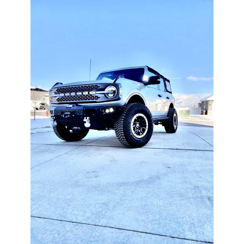 Bodyguard Freedom Front Base Raptor Only Winch Mount Sensor Cutouts Bare Metal Model LAF21MYBNN-R - Image 5